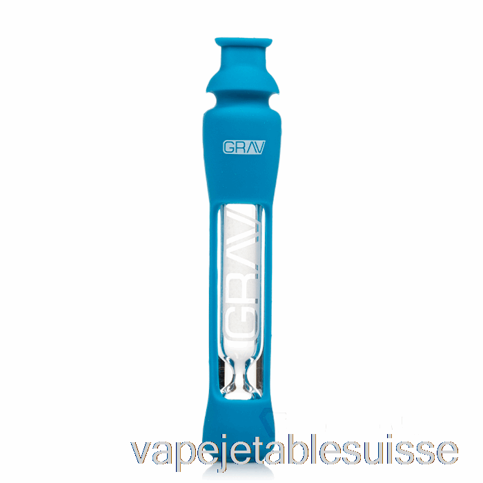 Vape Suisse Grav 12mm Dégustateur Avec Peau En Silicone Bleu